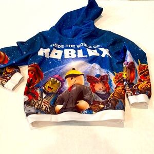 Roblox boys blue designed hoodie